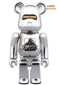 Bearbrick X-LARGE Хаджиме Сораяма Серебро 400% (28 см)