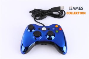 Синий Джойстик XBOX 360/PC