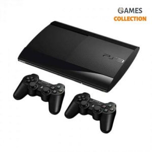 PS3 Super Slim 500 GB + 2 Джойстика Б/У