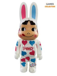 Bearbrick Rabbrick Сердце Пеко-чан Белый 400% (28см)