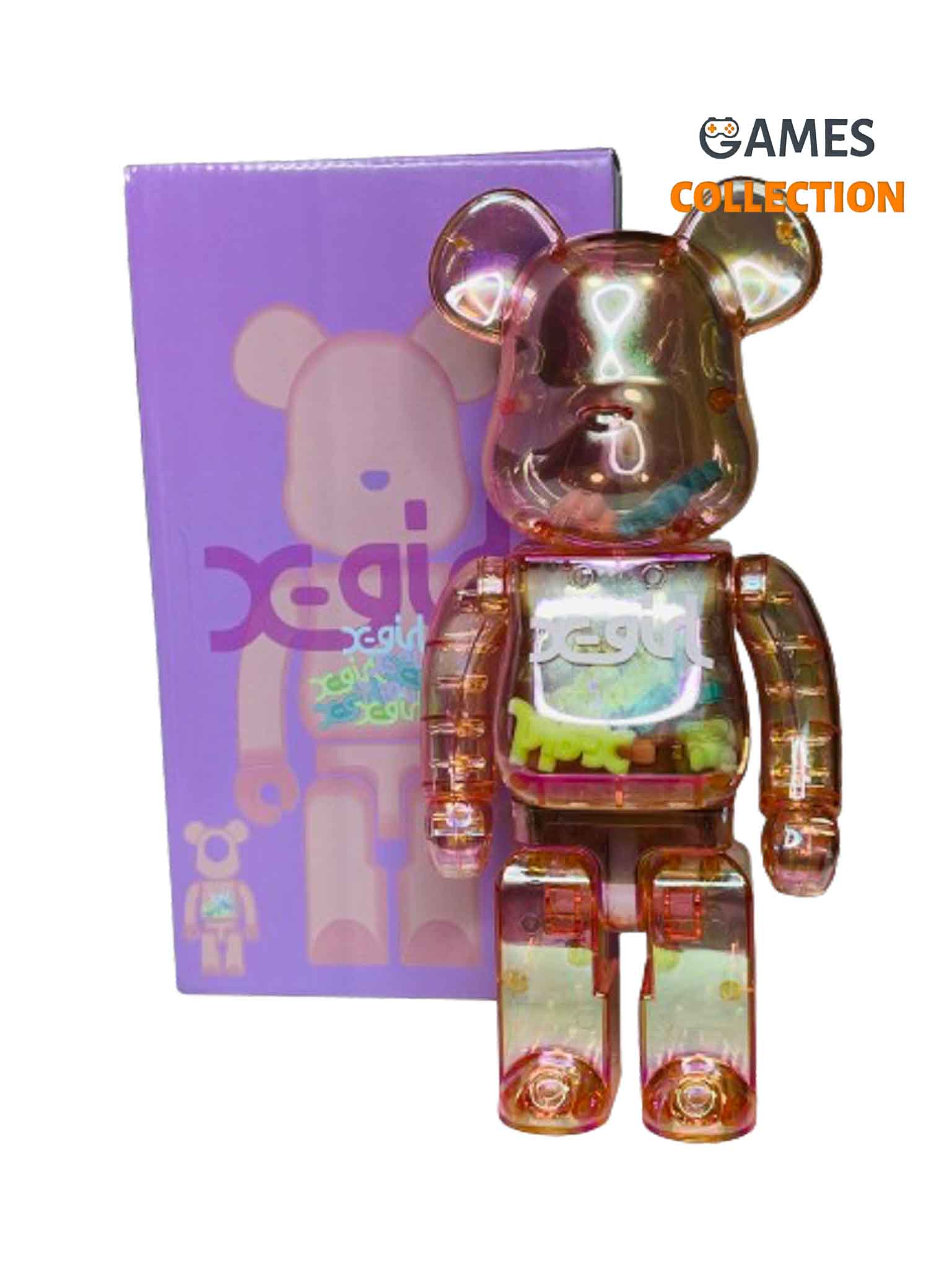 Bearbrick X-Girl Pink 400% (28см) купить в Киеве. Доставка про Украине