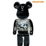 Bearbrick My First Baby (Фігурка Чорно-срібляста) 400% (28 см)
