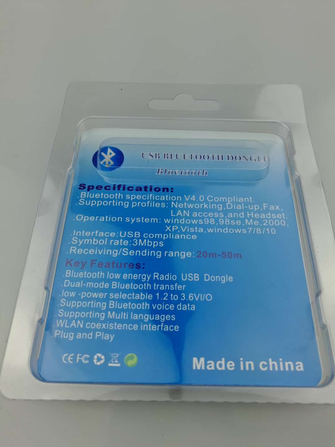 Bluetooth 4.0 Dongle Adapter CSR 4.0 USB 2.0