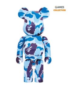 Bearbrick A Bathing Ape ABC Camo Blue 400% (28см)