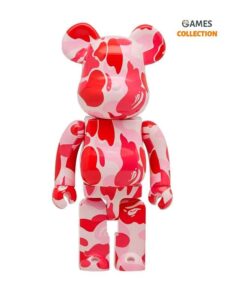 Bearbrick A Bathing Ape ABC Camo Pink 400% (28см)