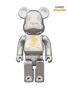 Bearbrick Mastermind Japan Chrome Silver 400% (28см)