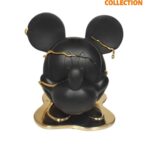 Фігурка Голова Міккі Маус чорна з золотою підставкою (28см)