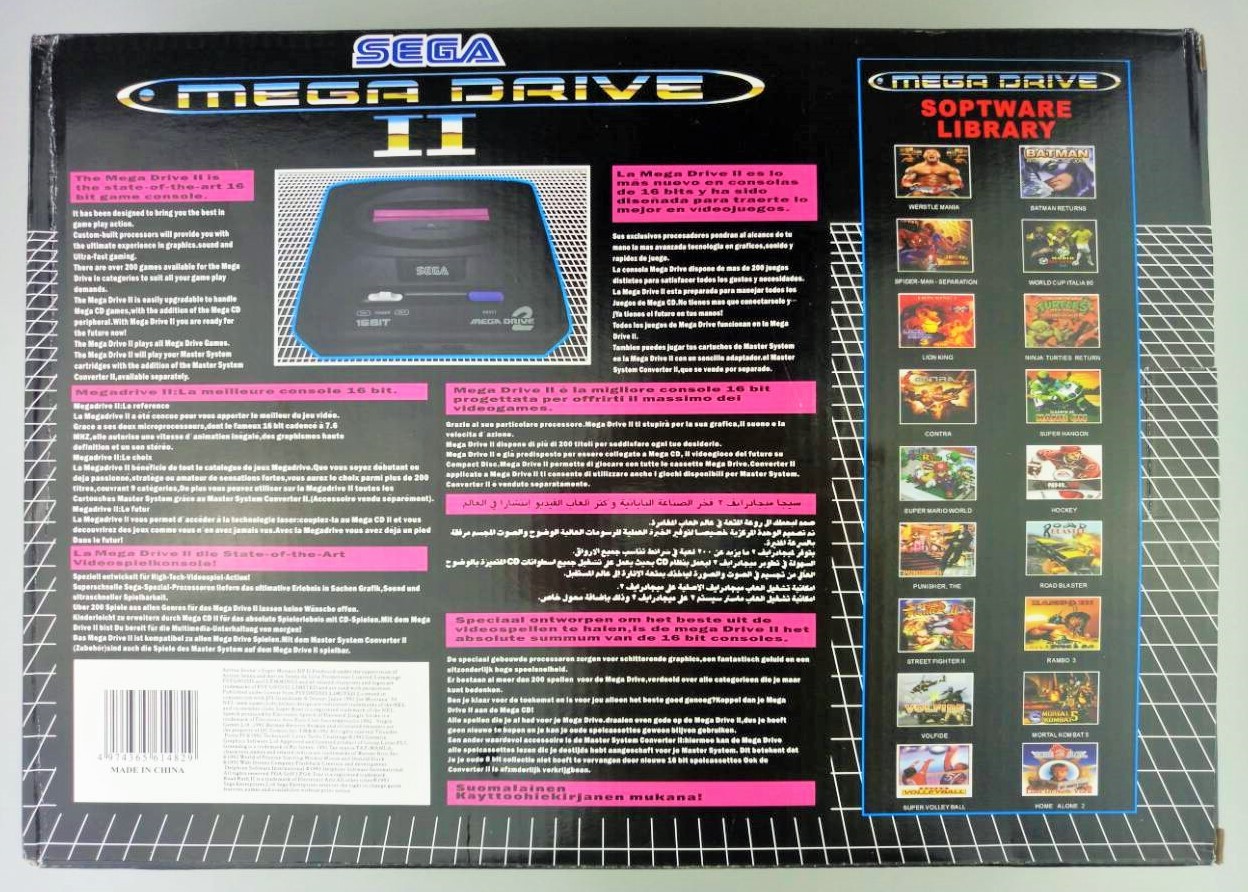 Игровая приставка Sega Mega Drive 2 + игры