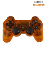 Бездротовий Джойстик PS3 (прозорий помаранчевий)-thumb