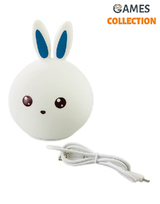 Силиконовый Заяц Ночник синий (Светильник)-thumb