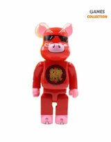 Bearbrick Свинья Красный 400% (28см)-thumb
