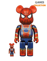 Bearbrick Iron Spider-man Avengers End Game 400% + 100% (28см+7см)-thumb