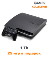 PS3 Slim Б.У. 1 Tb + 25 игр-thumb