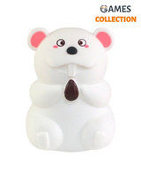 Силиконовый Ночник Бобер Розовый (Светильник)-thumb