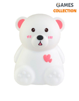 Силиконовый Ночник Мишка Розовый (Светильник)-thumb