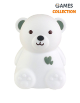 Силиконовый Ночник Мишка Зеленый (Светильник)-thumb