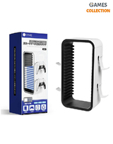 Стелаж для Зберігання 18 Ігрових Дисків та 4 Геймпадів (Білий)-thumb