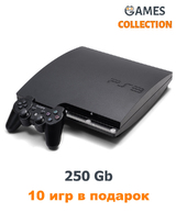 PS3 Slim Б.У 250 Gb + 10 игр-thumb