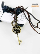 Кожаный Шнурок на шею с Кулоном Ключ-thumb