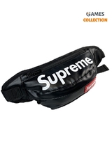 Сумка-бананка Supreme Эко-кожа (Черная)-thumb