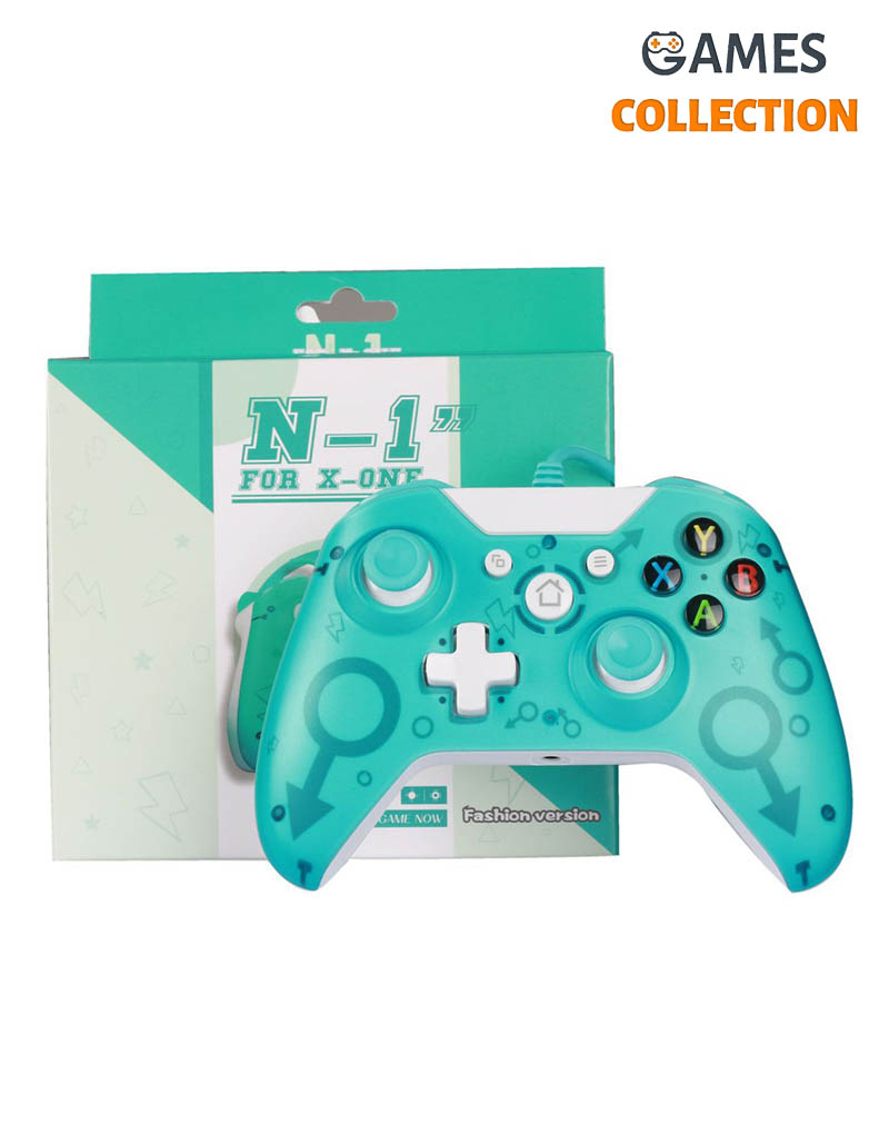 Бирюзовый проводной геймпад Xbox One-thumb