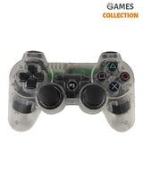 Бездротовий Джойстик PS3 (прозорий білий)-thumb