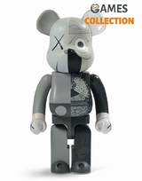 Bearbrick Dissected Companion Беарбрик серый 400% (28см)-thumb