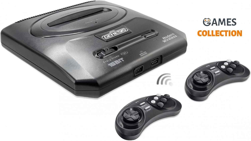 Игровая консоль Retro Genesis 16 bit Modern Wireless (170 игр, 2 беспроводных джойстика)-thumb