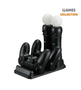 Зарядка  беспроводных контроллеров PS4 2шт PS Move 2шт 4в1-thumb