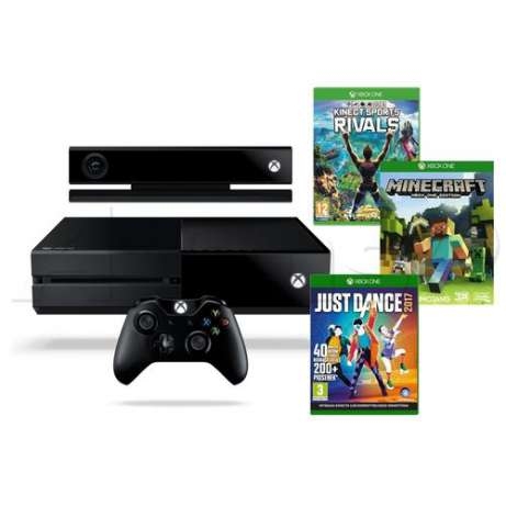 Microsoft Xbox ONE 1TB+Kinect+Kinect Sport Rivals+Minecraft+Just Dance2017-thumb