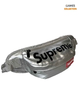 Сумка-бананка Supreme Эко-кожа (Серебряная)-thumb