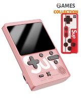 Портативная приставка M6 3.0 TFT 8 BIT Classic 500 in 1 Розовая-thumb