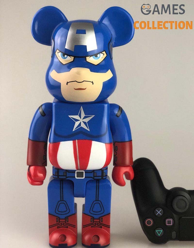 Bearbrick Captain America 400% (28см)-thumb