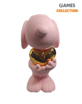 Фігурка Snoopy Heart пастельно-рожевий матовий (29см)-thumb