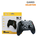 Черный проводной геймпад Xbox One Black-thumb