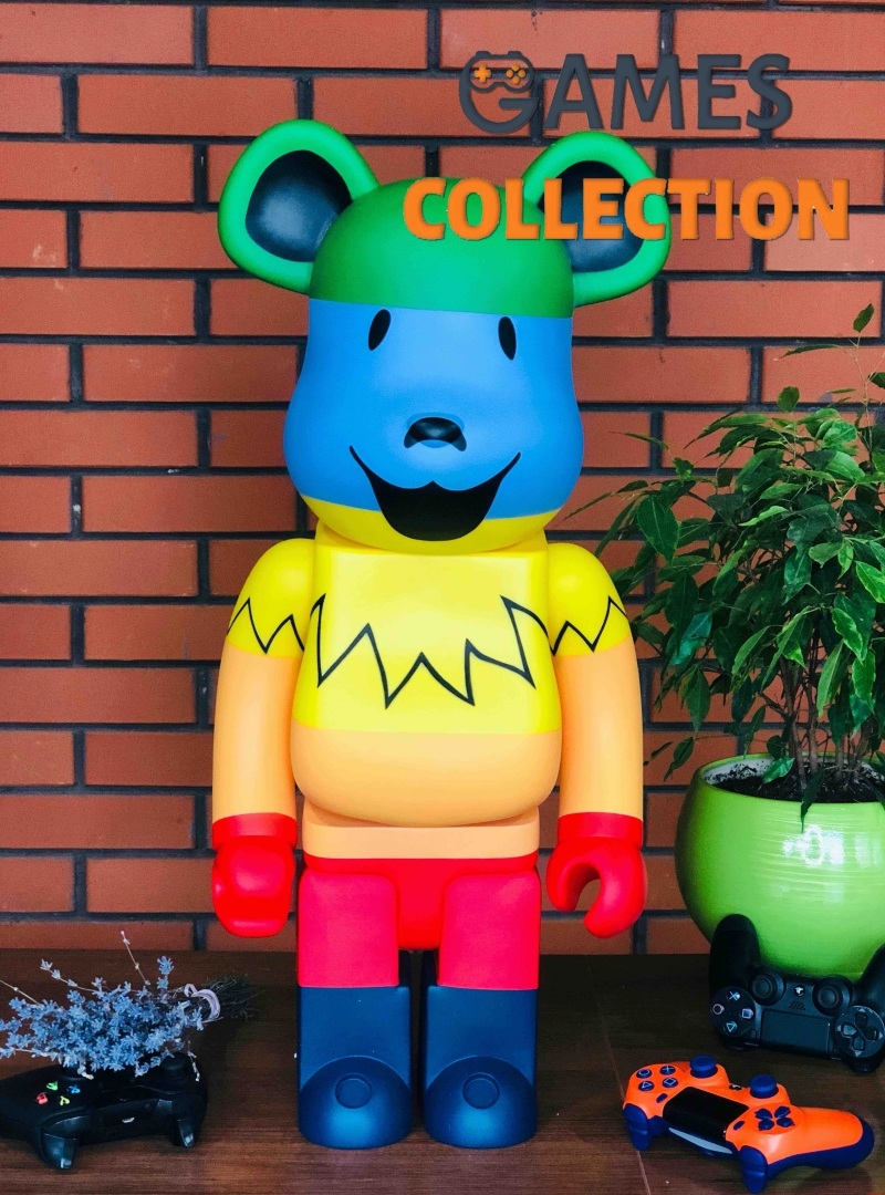 Bearbrick x Grateful Dead Dancing Bears 1000% (70см) Rainbow-thumb