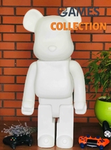 Bearbrick K.Olin Tribu 1000% (70см) White-thumb