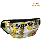 Сумка-бананка Supreme Барт Симпсон (Белая)-thumb