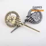 Лед и пламень песня сила игры значок короля (Брошь)-thumb