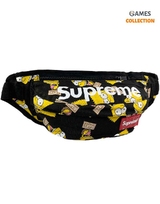 Сумка-бананка Supreme Барт Симпсон (Черная)-thumb
