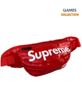 Сумка-бананка Supreme Эко-кожа (Красная)-thumb