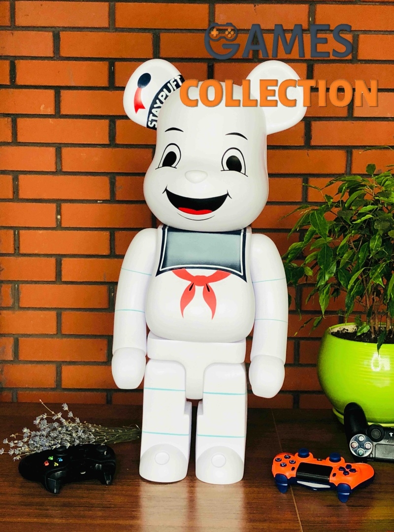 Bearbrick Stay Puft Marshmallow Man 1000% (70см) White-thumb