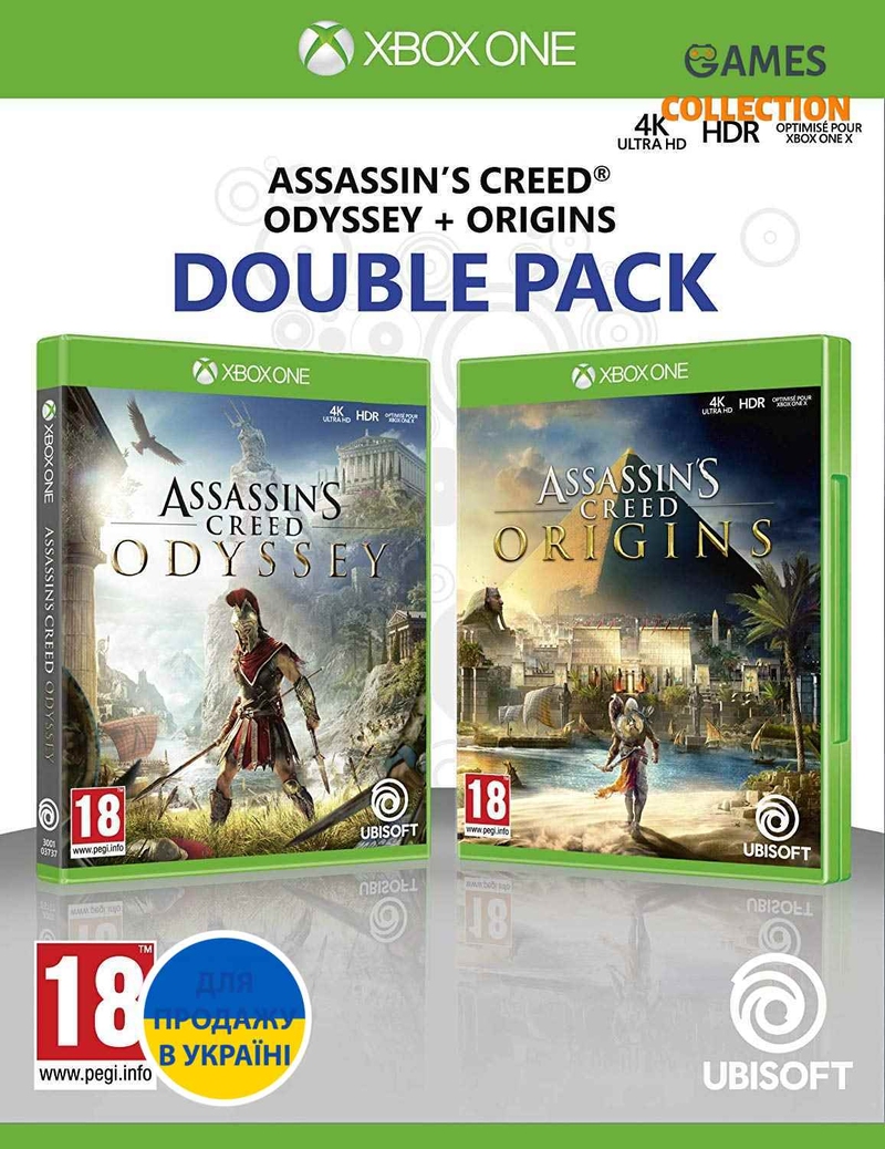 Assassins Creed Origins + Odyssey Double Pack (XBox One)-thumb