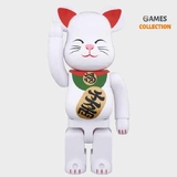 Bearbrick Манеки Неко Lucky Money Cat Белый 400% (28см)-thumb