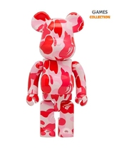 Bearbrick A Bathing Ape ABC Camo Pink 400% (28см)-thumb