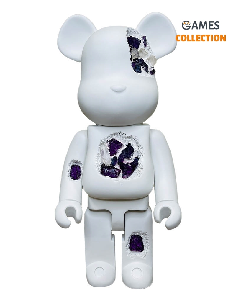 Bearbrick Art OverTurn Purple Crystal (Фиолетовый Кристалл) 1000% (70см)-thumb