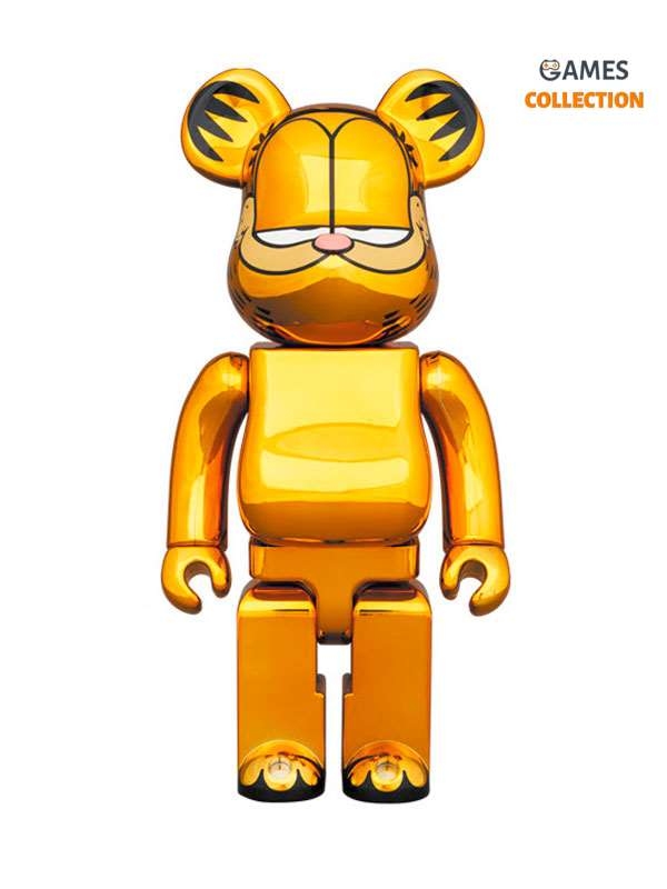 Bearbrick Garfield Gold Chrome 400% (28см)-thumb