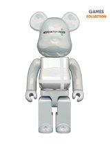 Bearbrick Medicom Toy Plus White Chrome 400% (28см)-thumb
