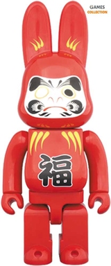 Bearbrick Rabbrick Дарума Красный 400% (28см)-thumb