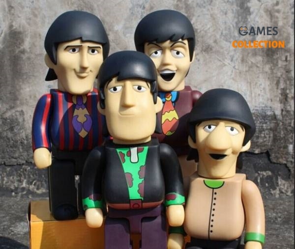 Bearbrick The Beatles Битлз Подводная лодка 4шт. 400% (28см)-thumb